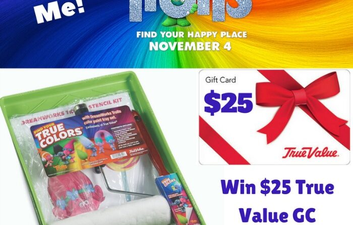 DreamWorksTrolls Prize Pack- $25 True Value GC and more Giveaway