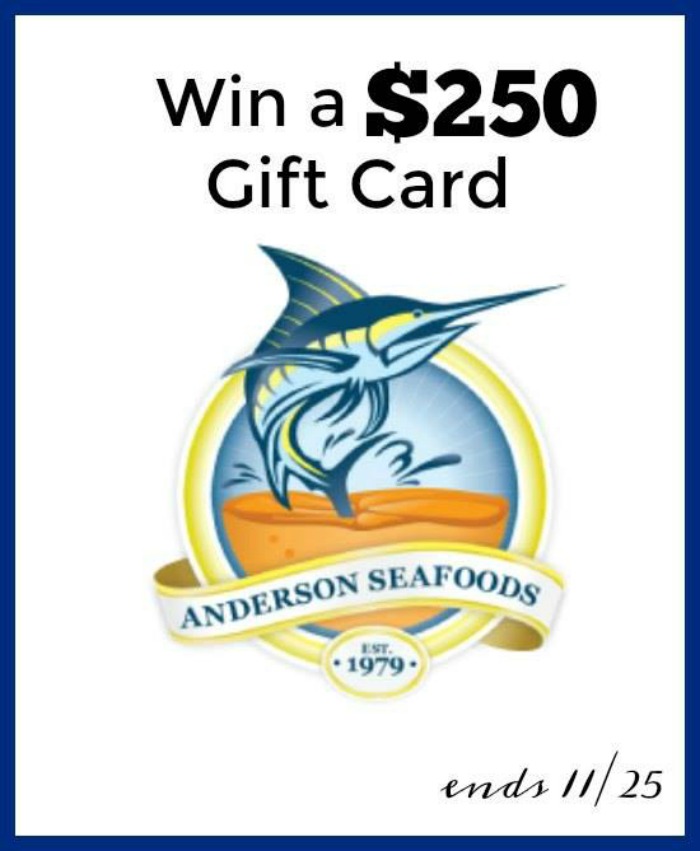 $250 Anderson Seafood Gift Card Giveaway!