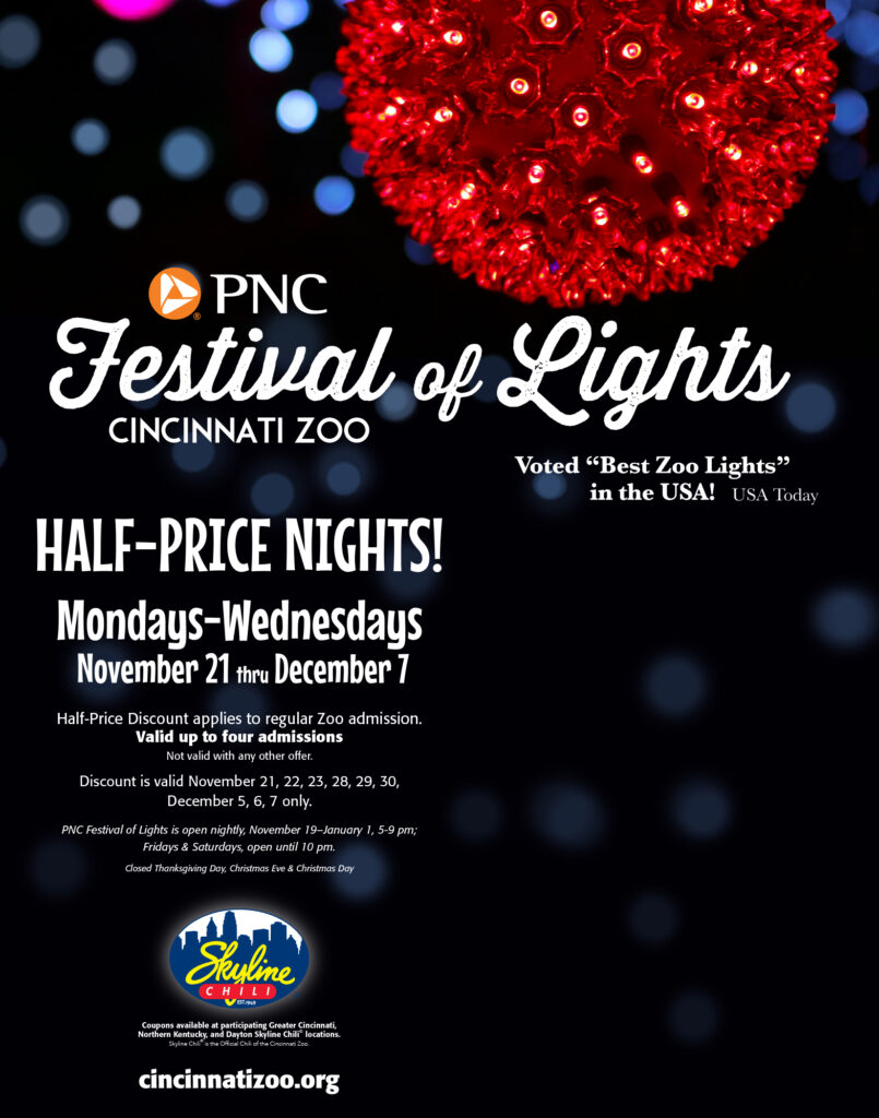 Get 1/2 Price Tickets to PNC Festival of Lights at Skyline Chili (and