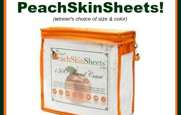 PeachSkinSheets Giveaway!