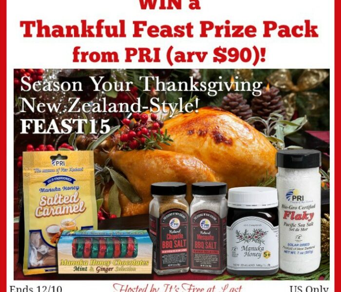 Thankful Feast Manuka Honey Prize Pack from PRI (arv $90)