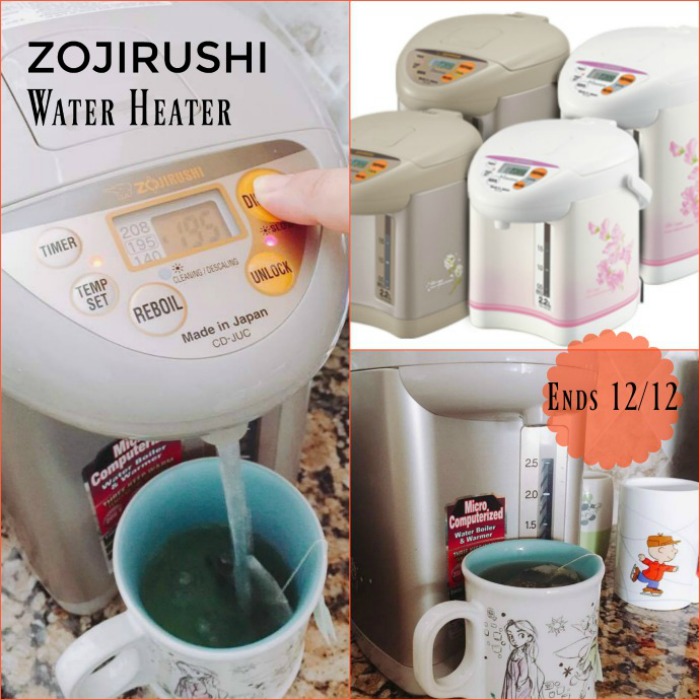 ZOJIRUSHI Water Heater Giveaway button