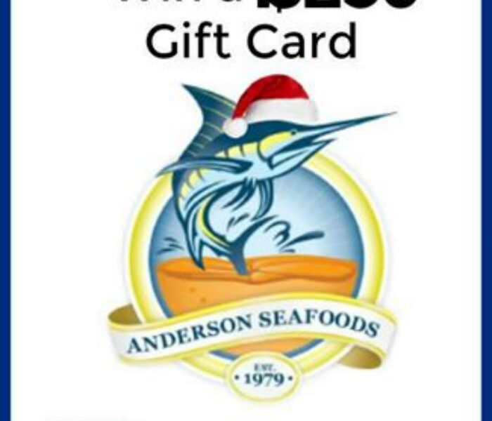 $250 Anderson Seafoods Gift Card Giveaway