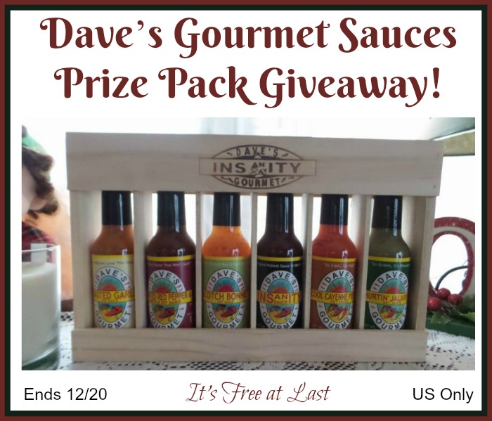 Dave’s Gourmet Sauces Prize Pack Giveaway