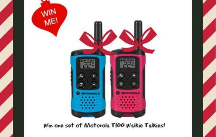Motorola T100 Talkabout Walkie Talkies giveaway