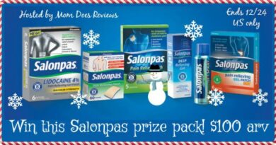 Salonpas Pain Relief Product Line Prize Pack giveaway