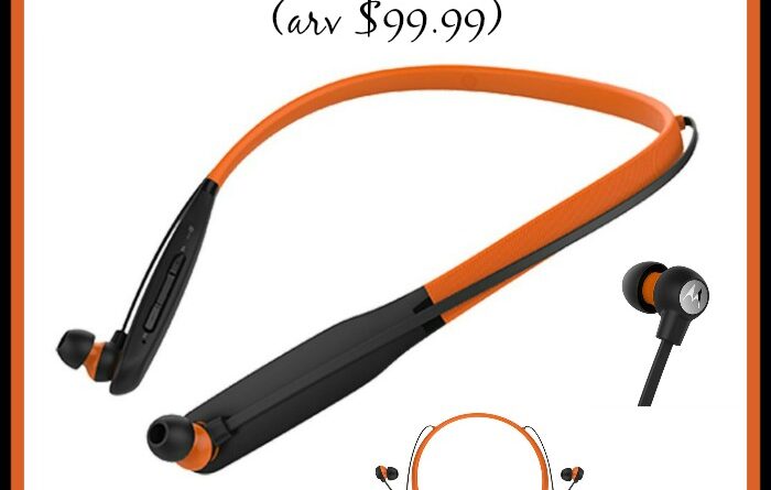 Motorola VerveRider+ Collar-Wear Bluetooth Earbuds (arv $99.99) Giveaway