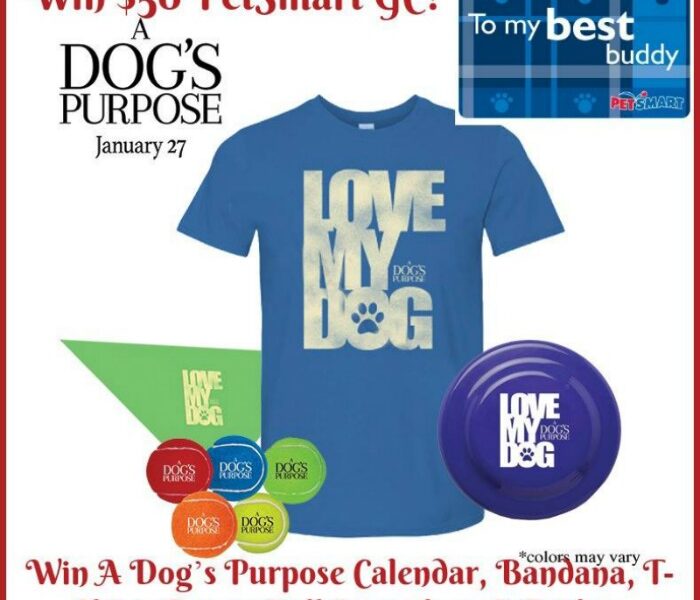 $50 PetSmart GC AND A Dog's Purpose Prize Pack Giveaway