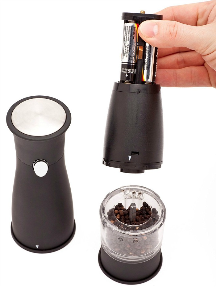 Ozeri BPA Free Artesio Electric Salt and Pepper Grinder Set filling