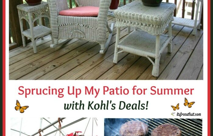 Sprucing Up My Patio for Summer with Kohl's Savings from Groupon!