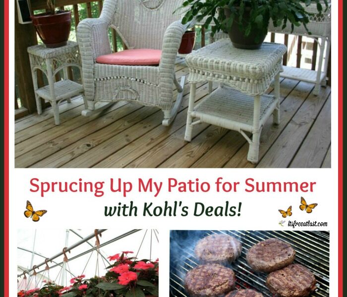 Sprucing Up My Patio for Summer with Kohl's Savings from Groupon!