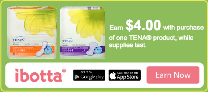 Ibotta offer - TENA® Products