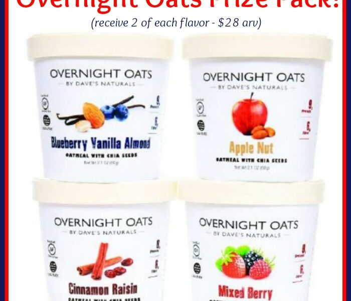 Dave's Naturals Overnight Oats Prize Pack Giveaway button