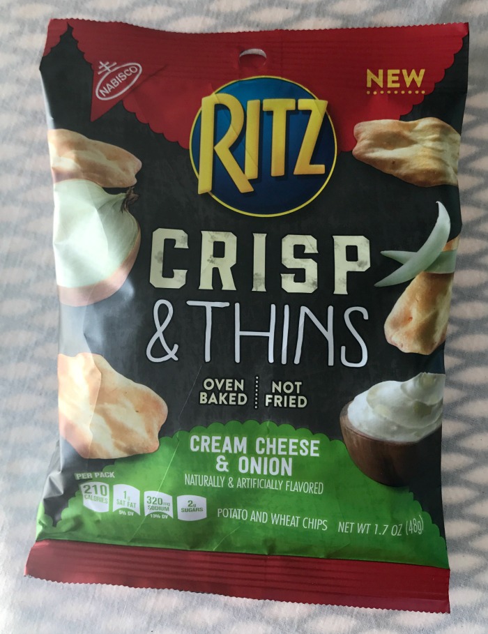 Nabisco Ritz Crisp and Thins - Cream Cheese and Onion