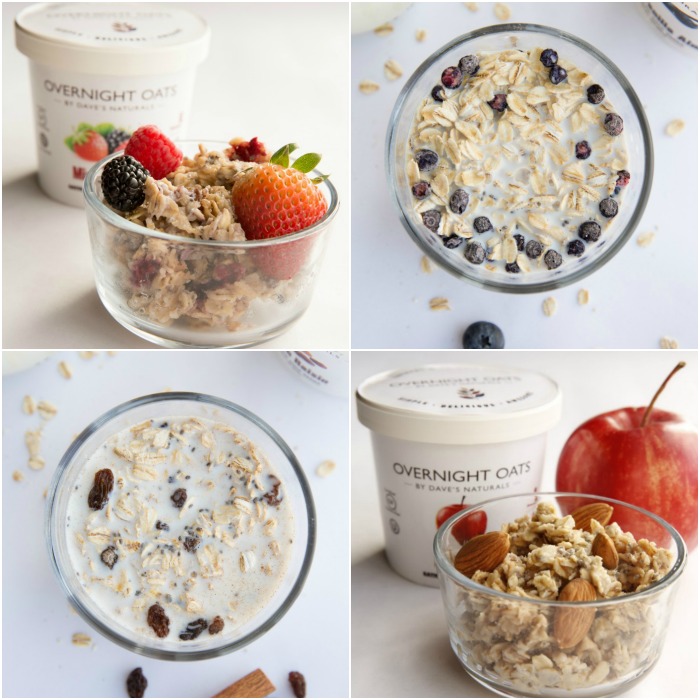 Overnight Oats collage