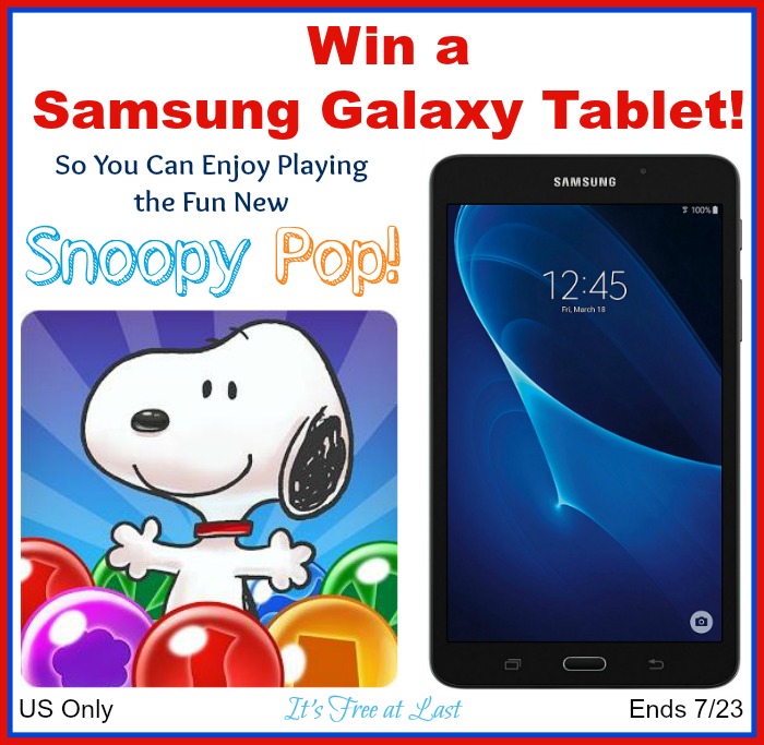 Samsung Galaxy Tablet Giveaway button