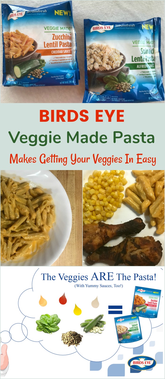 Birds Eye Veggie Made Pasta Makes Getting Your Veggies In Easy  #SoVeggieGood #BirdsEyeVegetables - It's Free At Last