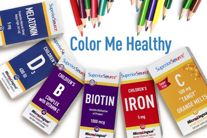 Color Me Healthy for Back to School with Superior Source Vitamins #SuperiorSource