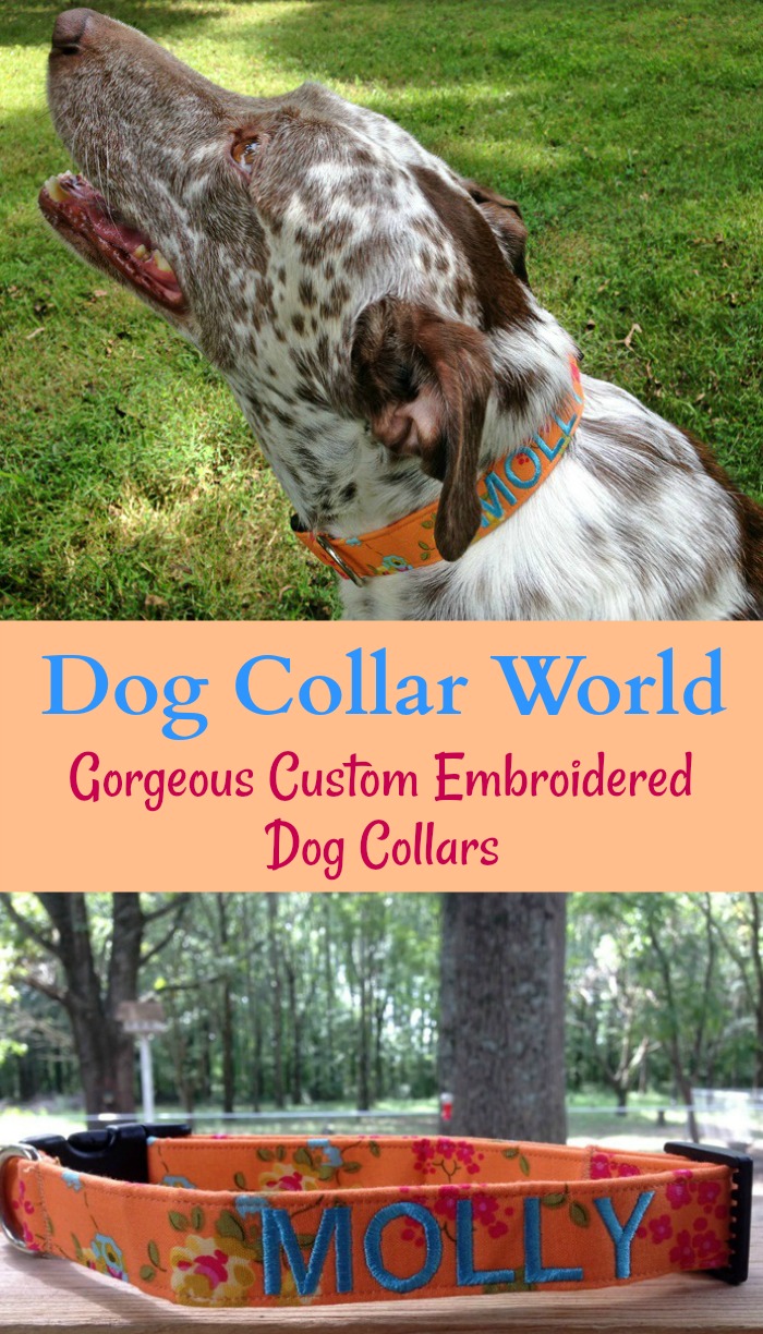 Dog Collar World Custom Embroidered Dog Collars