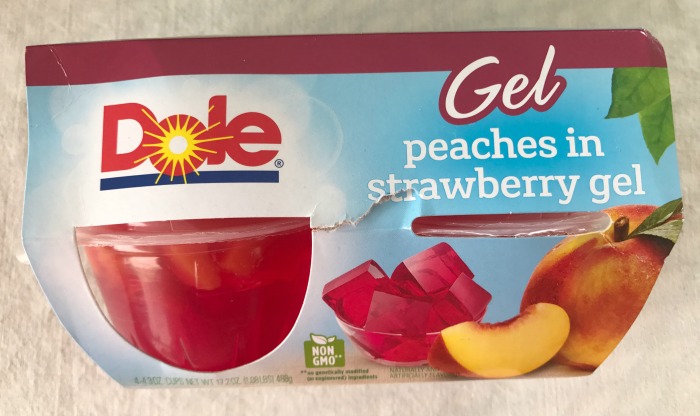 Dole Gel Peaches in Strawberry Gel