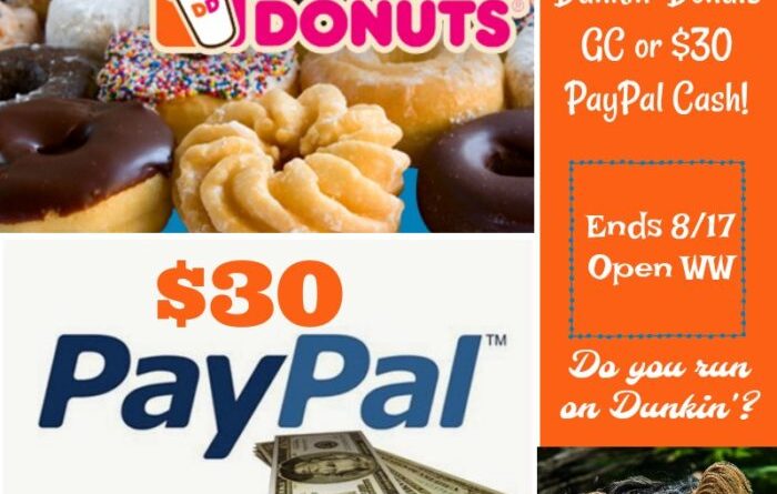Win Dunkin or Paypal