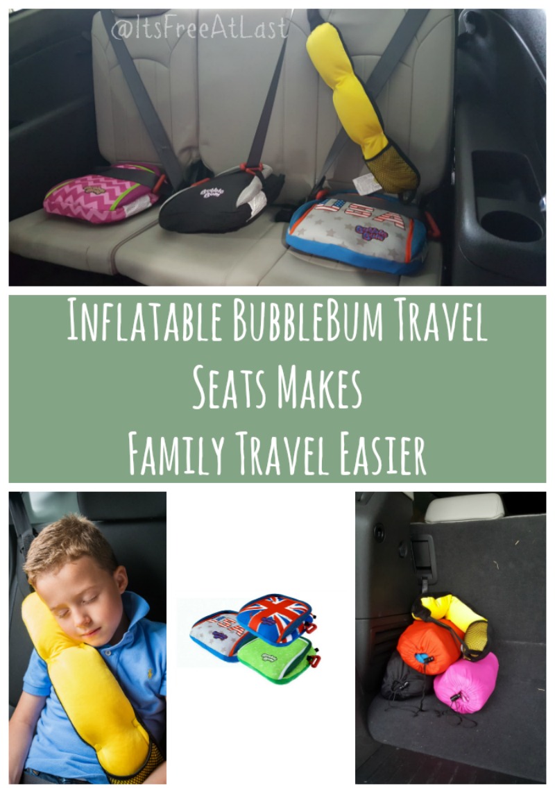 Inflatable BubbleBum Travel Seats Makes Family Travel Easier #MegaChristmas17