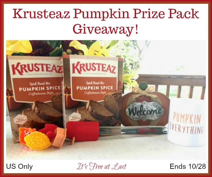 Krusteaz Pumpkin Prize Pack Giveaway button