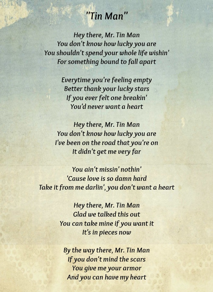 Tin Man lyrics