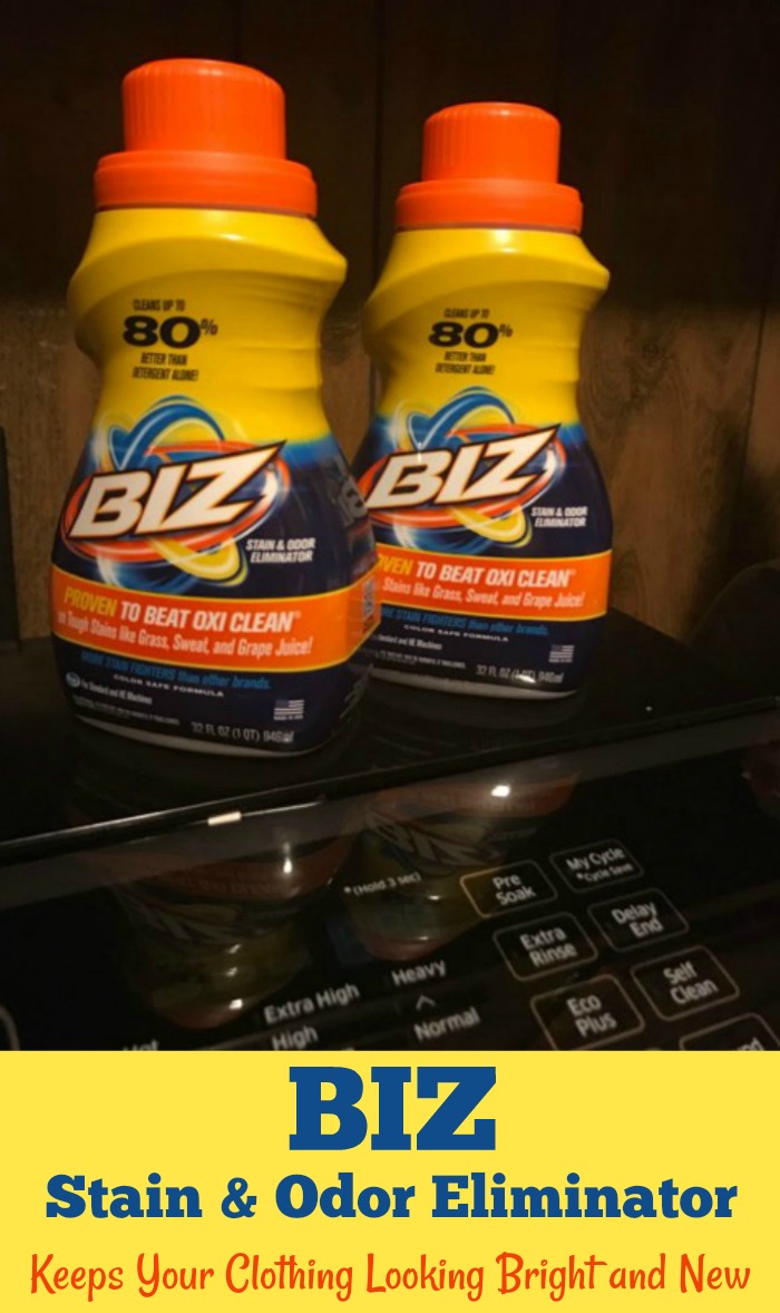 Biz Stain & Odor Eliminator Keeps Your Clothing Looking Bright and New