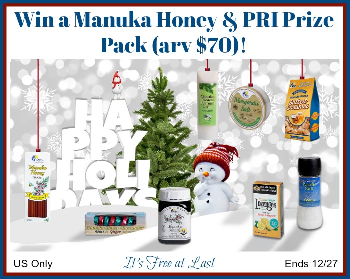 Manuka Honey & PRI Prize Pack (arv $70) Giveaway button