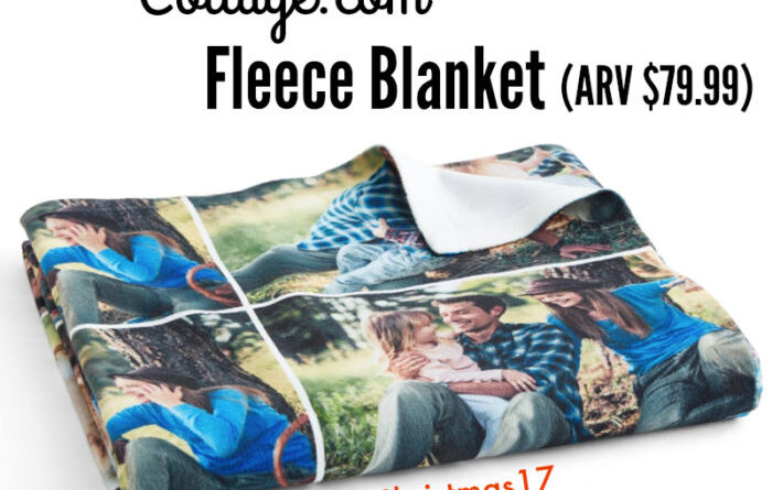 Collage.com fleece blanket