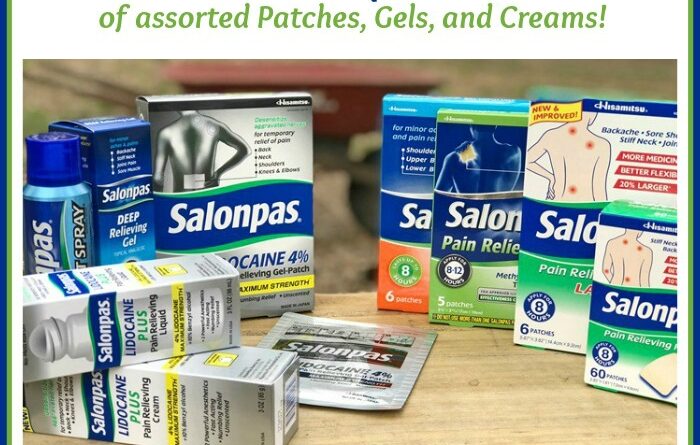 Win a $50 Salonpas Prize Pack of assorted Patches, Gels, and Creams!