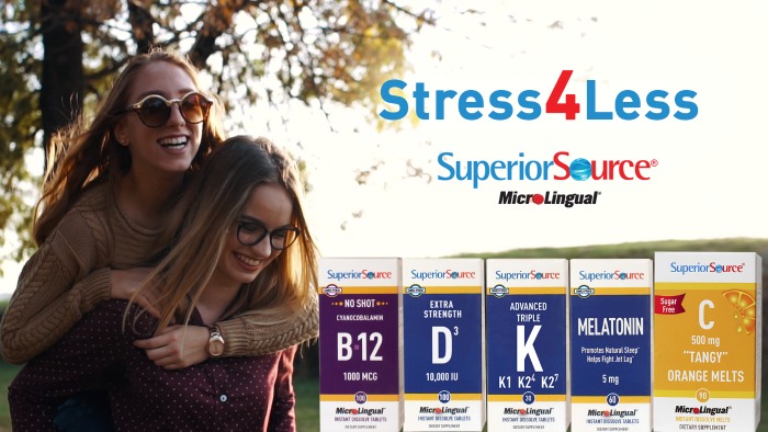 Stress Less for Health with Superior Source Vitamins