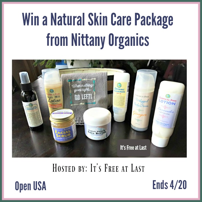 Win a Natural Skin Care Package from Nittany Organics