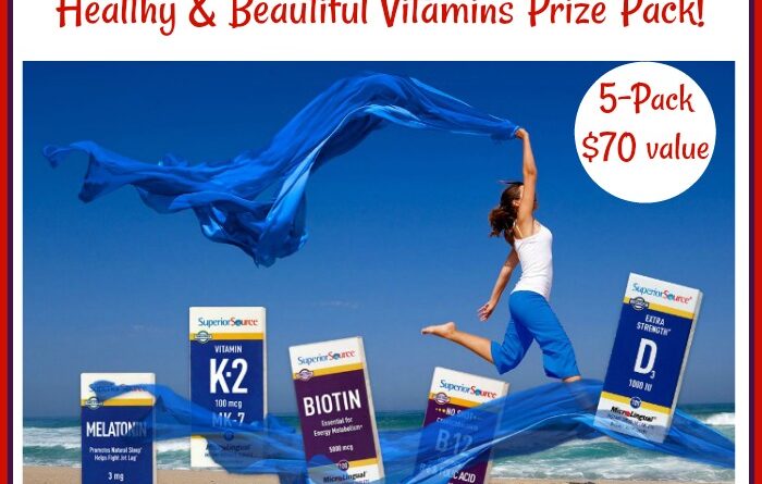 Win a Superior Source Healthy & Beautiful Vitamins Prize Pack ($70 value)! #SuperiorSource