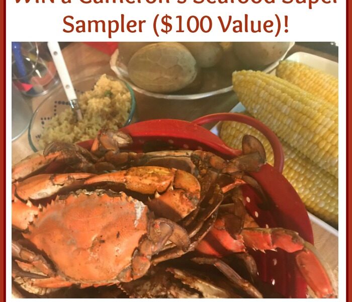 Cameron's Seafood Sampler Giveaway button