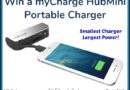 myCharge HubMini Portable Charger giveaway button