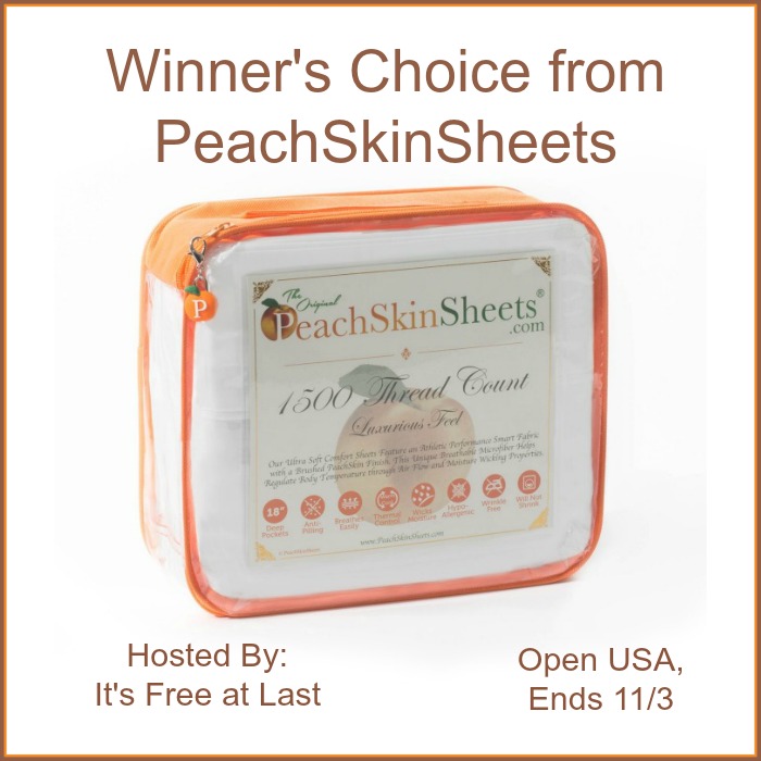 PeachSkinSheets Giveaway