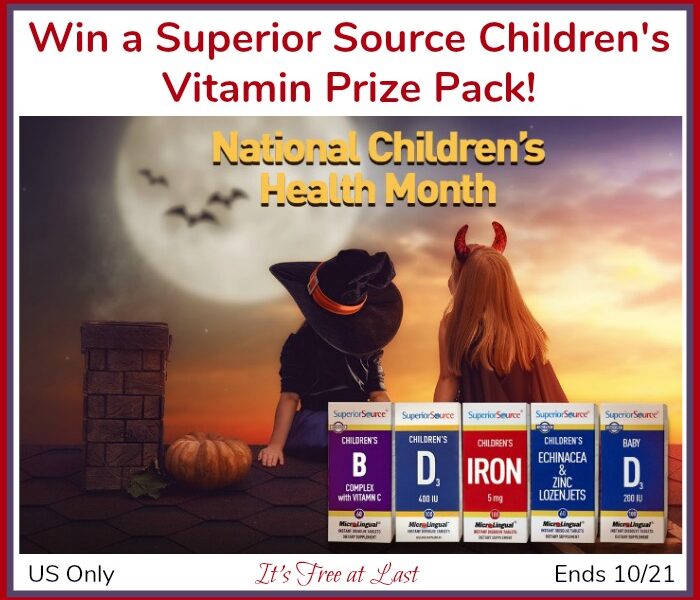 Superior Source Children's Vitamin Prize Pack Giveaway button