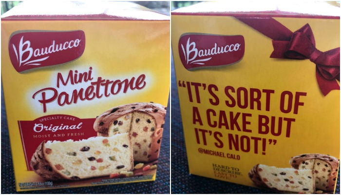 Bauducco Mini Panettone collage