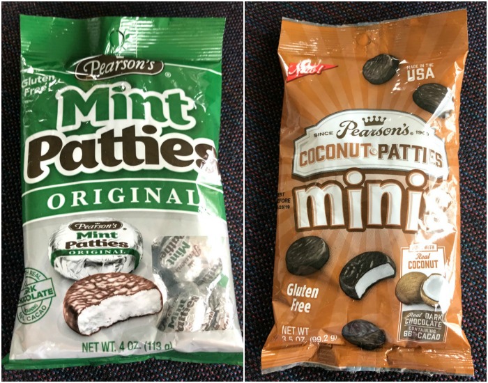 Pearson's Mint Patties and Coconut Patties collage