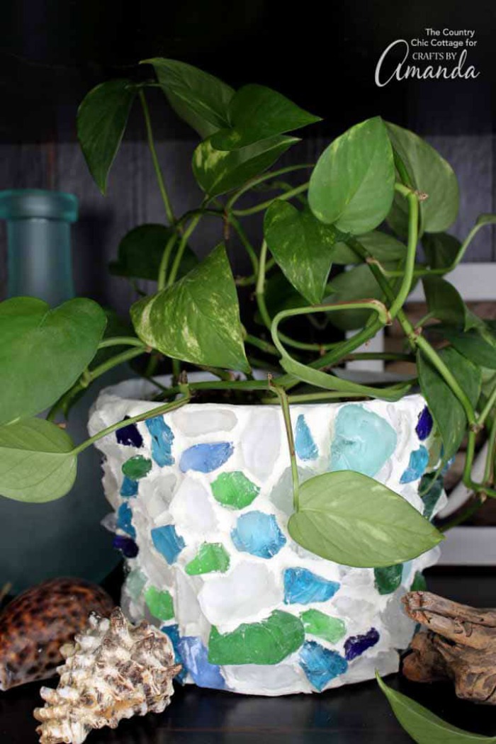 Sea Glass Planter