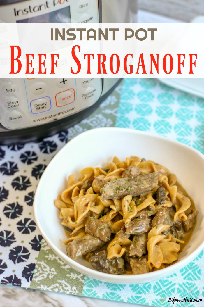 Instant Pot Beef Stroganoff Recipe