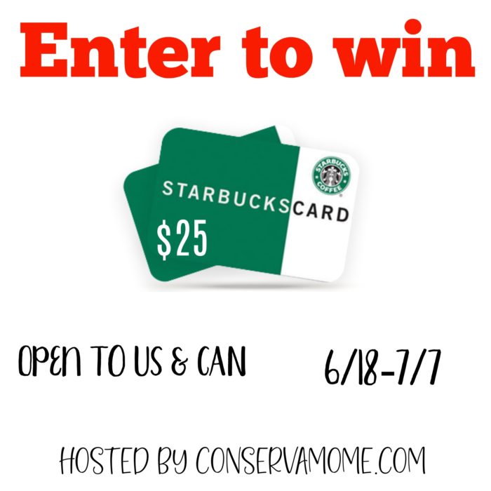 win $25 Starbucks gc