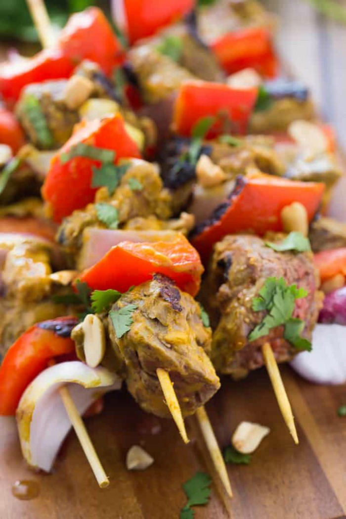 Thai Flank Steak Kebobs