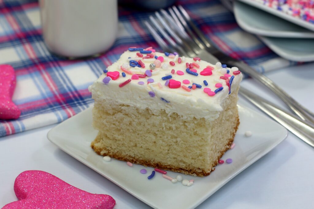 White Texas Sheet Cake