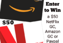 Stay Safe at Home with this $50 Netflix/Amazon #Giveaway!