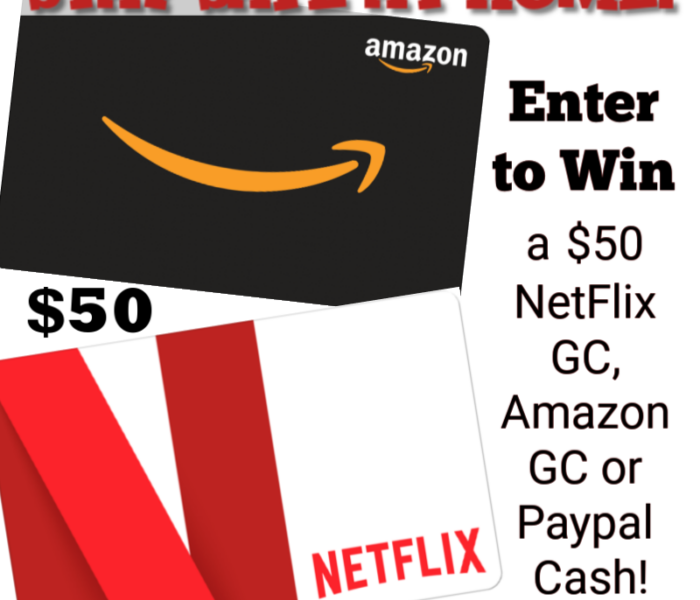 Stay Safe at Home with this $50 Netflix/Amazon #Giveaway!