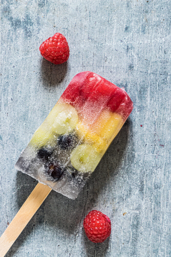 Tasty Colorful Fruit Popsicles #Recipe - It's Free At Last