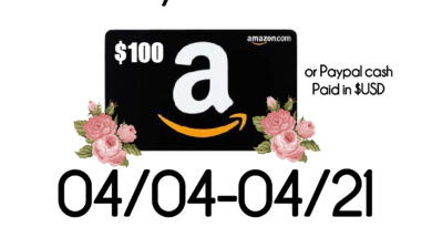 April 2024 $100 Amazon Giveaway